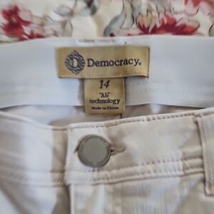 Democracy Cream Pants with AB Technology Size 14